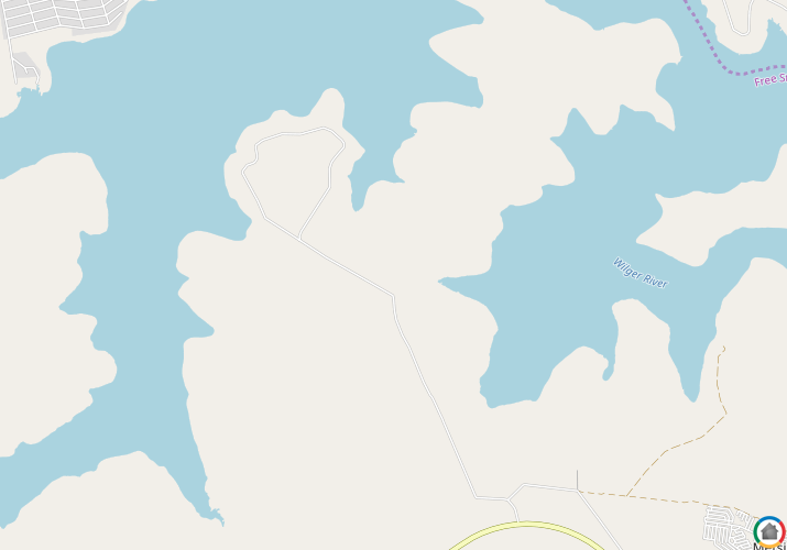 Map location of Vaaldam Settlement